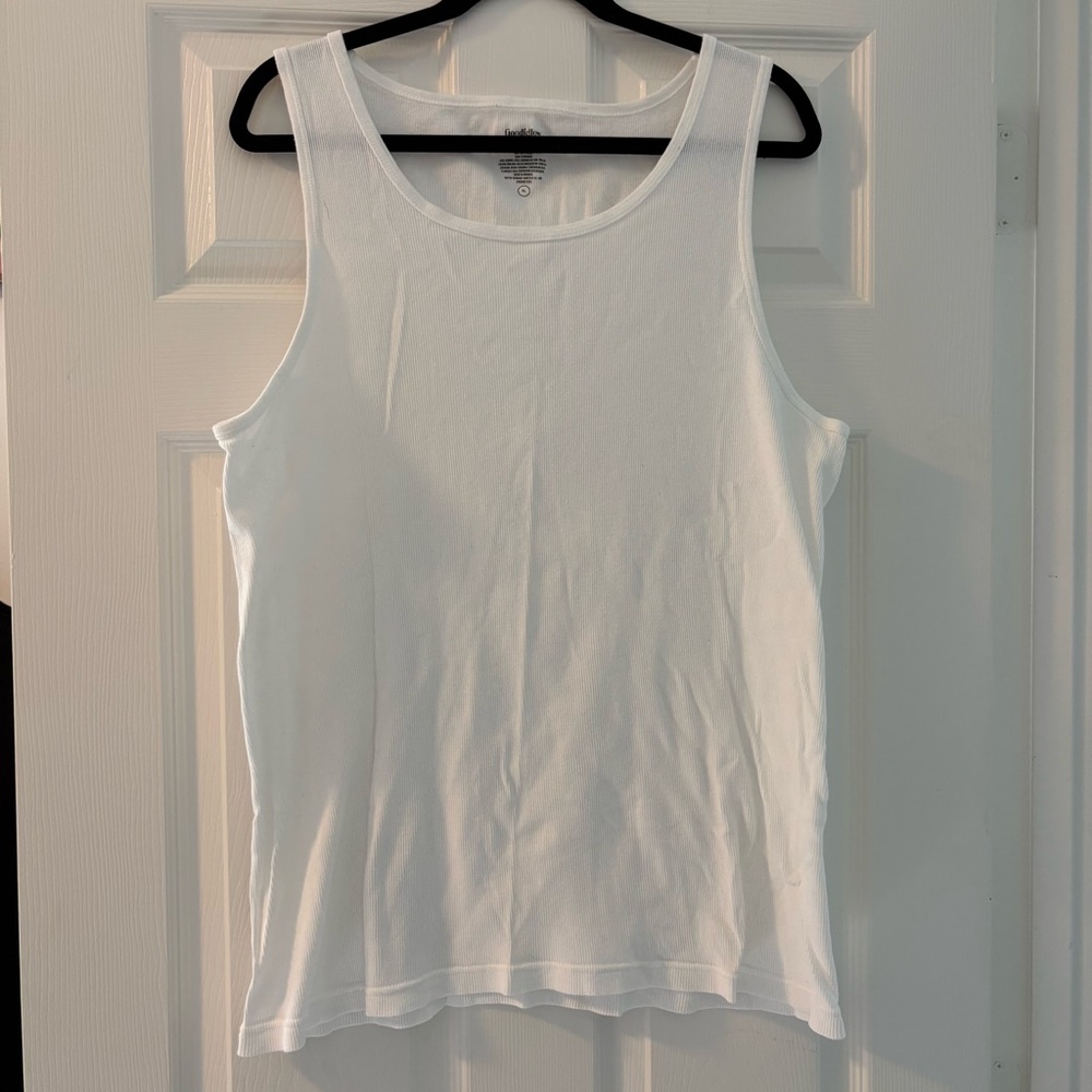 Goodfellow & Co White Ribbed Tank Top – Men’s XL - Item 0291